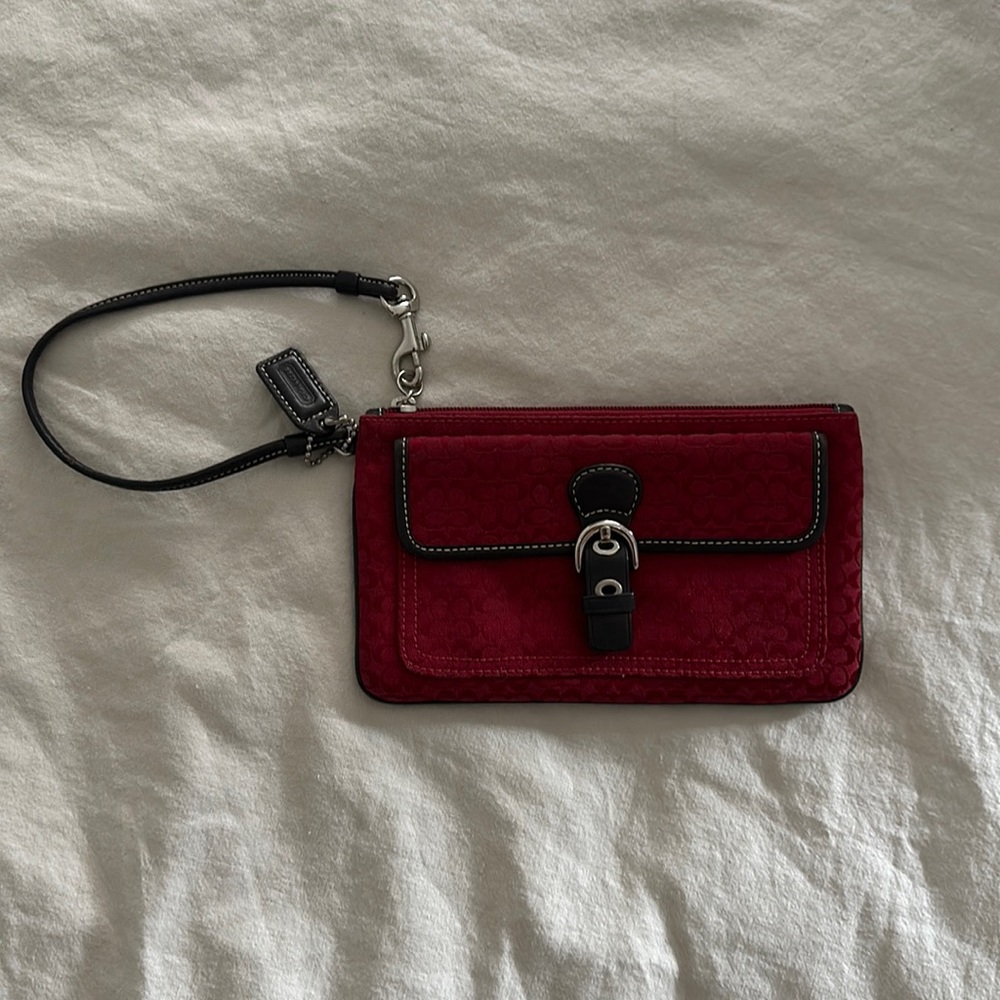 Coach Red Wristlet